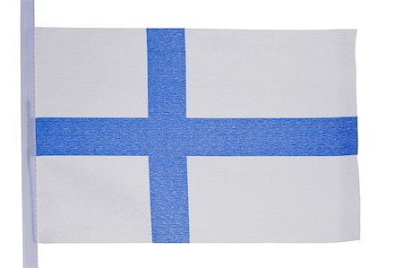 simsearch:400-05877381,k - Finnish flag against a white background Stock Photo - Budget Royalty-Free & Subscription, Code: 400-04881191