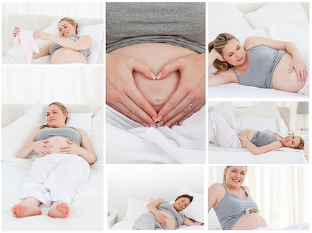 Collage of a pregnant woman Stock Photo - Budget Royalty-Free & Subscription, Code: 400-04881417