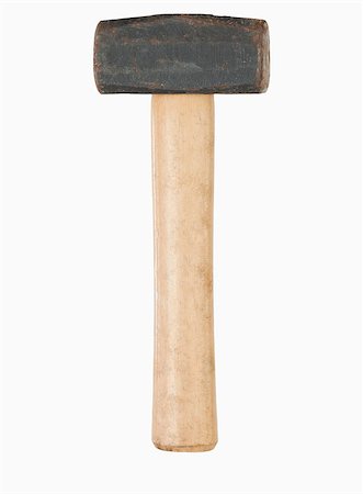 sledgehammer - Portrait of a hammer against a white background Stock Photo - Budget Royalty-Free & Subscription, Code: 400-04882235