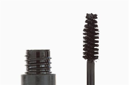 simsearch:400-08042102,k - Close up of a black tube and brush of mascara Stock Photo - Budget Royalty-Free & Subscription, Code: 400-04882278