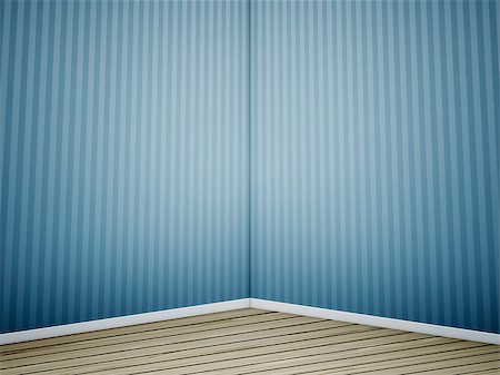 empty light blue room - An image of a blue room for your content Stock Photo - Budget Royalty-Free & Subscription, Code: 400-04882817