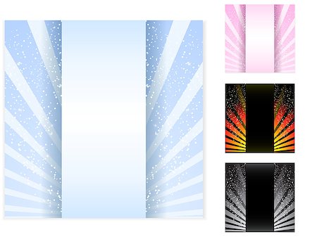 Vector - Star Card with Stripes. Set of 4 layouts Stock Photo - Budget Royalty-Free & Subscription, Code: 400-04882849