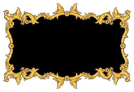 simsearch:400-05679302,k - ornate frame, this illustration may be useful as designer work Photographie de stock - Aubaine LD & Abonnement, Code: 400-04883264