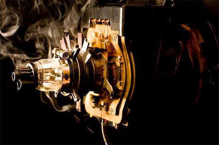 short circuit - cathode ray tube with smoke around in black background Stock Photo - Budget Royalty-Free & Subscription, Code: 400-04894538