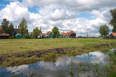 historical houses at the zaanse schans, north of amsterdam Stock Photo - Budget Royalty-Free & Subscription, Code: 400-04894745
