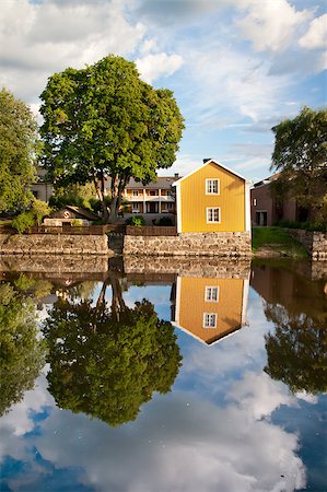 simsearch:400-04493526,k - A photo of a reflection on a house near Arboga river, Sweden Stock Photo - Budget Royalty-Free & Subscription, Code: 400-04894852