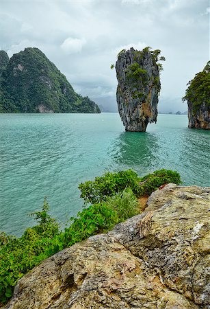 Exotic island near the coast of Phuket. Thailand. Stock Photo - Budget Royalty-Free & Subscription, Code: 400-04895379