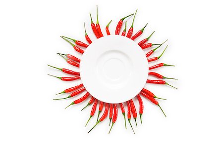 simsearch:400-04288181,k - Red chili peppers isolated on the white Photographie de stock - Aubaine LD & Abonnement, Code: 400-04895622