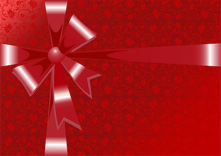 simsearch:400-07548535,k - Illustration of gift wrapping in red colors Fotografie stock - Microstock e Abbonamento, Codice: 400-04895736