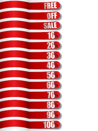 simsearch:400-06325568,k - Vector - Set of Red Sale Stickers Stockbilder - Microstock & Abonnement, Bildnummer: 400-04895775