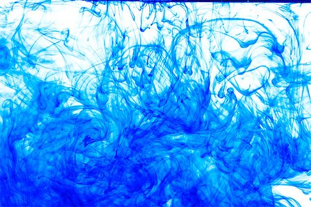 photography paint pigments - Blue ink isolated dissolving in water Stock Photo - Budget Royalty-Free & Subscription, Code: 400-04896365