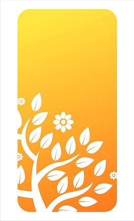 simsearch:400-04361173,k - glossy orange floral banner Stock Photo - Budget Royalty-Free & Subscription, Code: 400-04896587