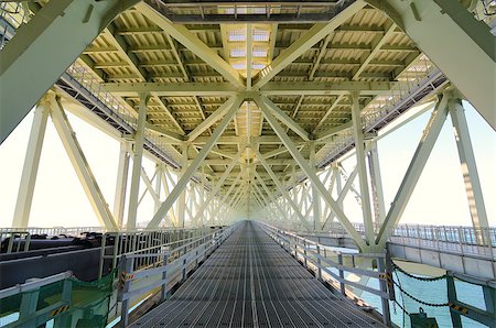 Akashi Kaikyo Bridge in Kobe, Japan, viewed from nearly 300 meters up. Foto de stock - Super Valor sin royalties y Suscripción, Código: 400-04896846