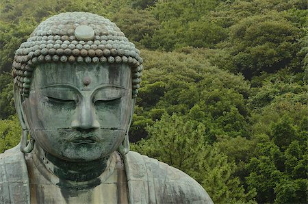 photos of buddha statues in japan - Large Buddha statue (Daibutsu) at Kotoku-in in Kamakura, Japan. Stock Photo - Budget Royalty-Free & Subscription, Code: 400-04896853