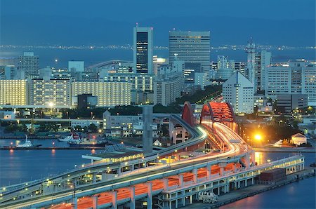 Port Island in Kobe, Japan. Foto de stock - Super Valor sin royalties y Suscripción, Código: 400-04896867