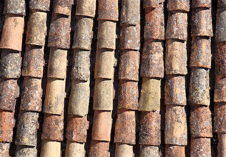 Old roof tiles background Stock Photo - Budget Royalty-Free & Subscription, Code: 400-04896988