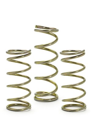 simsearch:400-06392816,k - Three metal spring coils isolated on white background Foto de stock - Royalty-Free Super Valor e Assinatura, Número: 400-04897017