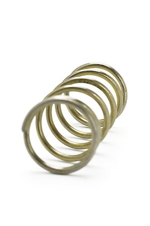 simsearch:400-06392816,k - Metal spring coil isolated on white background Foto de stock - Royalty-Free Super Valor e Assinatura, Número: 400-04897019