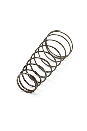 simsearch:400-06392816,k - Close up of metal spring isolated on white background Foto de stock - Royalty-Free Super Valor e Assinatura, Número: 400-04897013