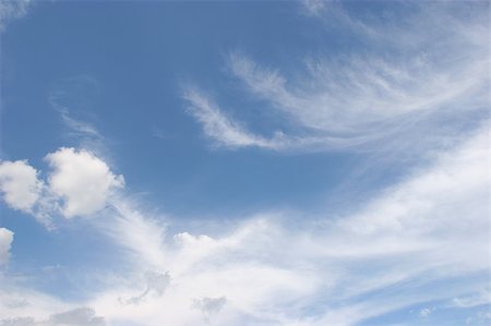 Sky with cirrus clouds Stock Photo - Budget Royalty-Free & Subscription, Code: 400-04897159