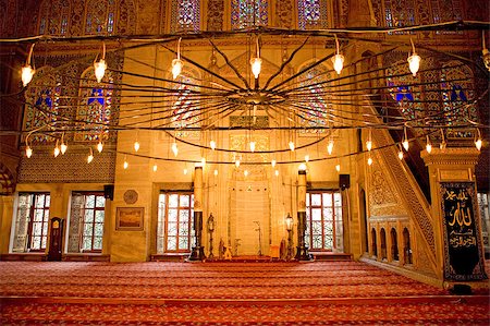Sultanahmet mosque interior. Mosque interior. Stock Photo - Budget Royalty-Free & Subscription, Code: 400-04897417
