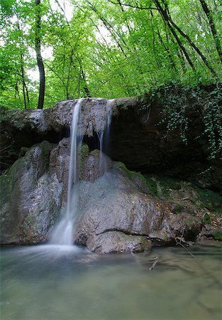 Waterfall in summer Stock Photo - Budget Royalty-Free & Subscription, Code: 400-04898007