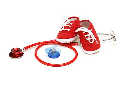 An isolated shot of objects relating to the profession of pediatrics healthcare. Stock Photo - Budget Royalty-Free & Subscription, Code: 400-04898437