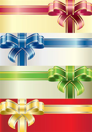 simsearch:400-05699224,k - A set of colored bows. Also available as a vector in Adobe Illustrator EPS format, compressed in a zip file. The vector version can be scaled to any size without loss of quality Foto de stock - Super Valor sin royalties y Suscripción, Código: 400-04898472