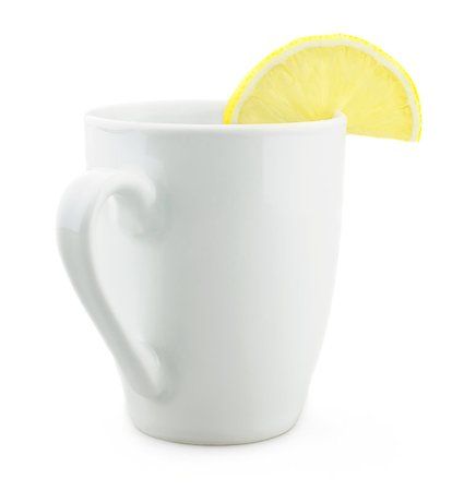 simsearch:400-08186432,k - Cup of tea with lemon isolated on white background Stock Photo - Budget Royalty-Free & Subscription, Code: 400-04898719