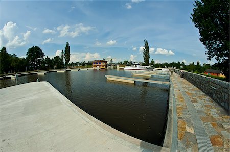 nice city harbor in Budweis Stock Photo - Budget Royalty-Free & Subscription, Code: 400-04898800