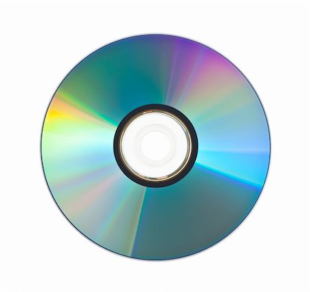 simsearch:400-03950272,k - A photography of a cd or dvd rom isolated on white, top view Photographie de stock - Aubaine LD & Abonnement, Code: 400-04898904