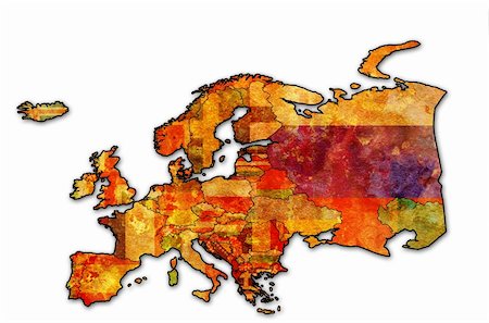 simsearch:400-04421952,k - some very old grunge map of european countries with flags Stockbilder - Microstock & Abonnement, Bildnummer: 400-04899142