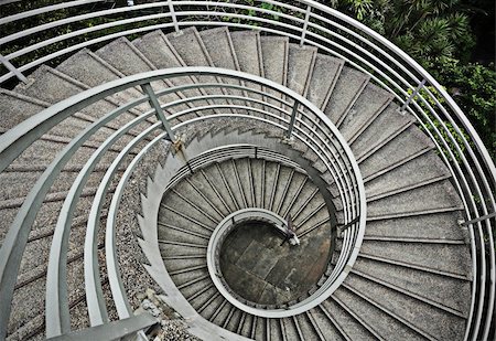 beautiful spiraling stairs Stock Photo - Budget Royalty-Free & Subscription, Code: 400-04899211