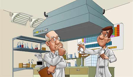 empty classroom wall - two doctors looking a lab rat, there is so many tolls in the room Stock Photo - Budget Royalty-Free & Subscription, Code: 400-04899836