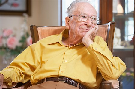 simsearch:400-04890264,k - Senior man relaxing in armchair Stock Photo - Budget Royalty-Free & Subscription, Code: 400-04890245