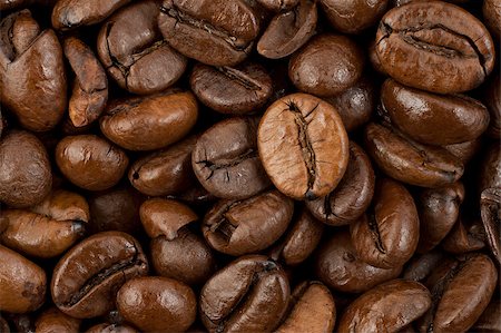Coffee beans close-up Stock Photo - Budget Royalty-Free & Subscription, Code: 400-04890914