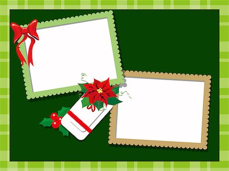 scrapbook cards christmas - photo frame/Flyer/Poster Template Stock Photo - Budget Royalty-Free & Subscription, Code: 400-04891414