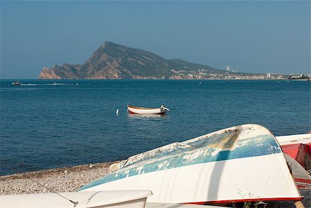 Fishing and leisure watercraft on Altea Bay, Costa Blanca, Spain Stock Photo - Budget Royalty-Free & Subscription, Code: 400-04892309