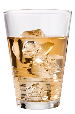 simsearch:400-04569088,k - Golden whisky in a glass isolated on a white background. Photographie de stock - Aubaine LD & Abonnement, Code: 400-04892409