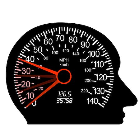 simsearch:400-08134279,k - car speedometer in the human brain Foto de stock - Super Valor sin royalties y Suscripción, Código: 400-04892462