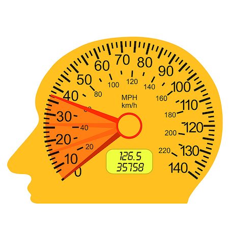 simsearch:400-09098536,k - car speedometer in the human brain Foto de stock - Super Valor sin royalties y Suscripción, Código: 400-04892482