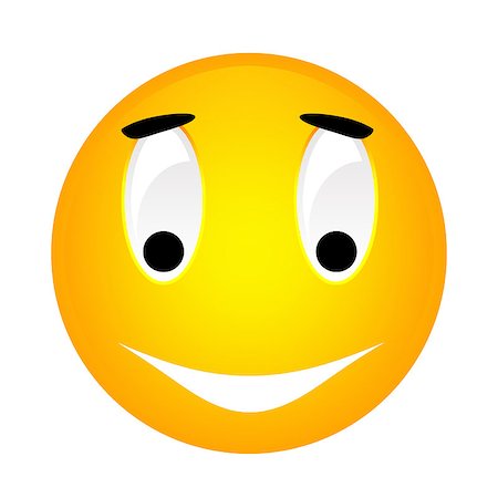 simsearch:400-07579826,k - Vector smiley yellow emoticon. Perfect for icon, button, badge. Stock Photo - Budget Royalty-Free & Subscription, Code: 400-04892648