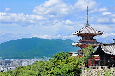 Kiyomizu-Dera is a landmark Buddhist temple in Kyoto, Japan. Fotografie stock - Microstock e Abbonamento, Codice: 400-04892787