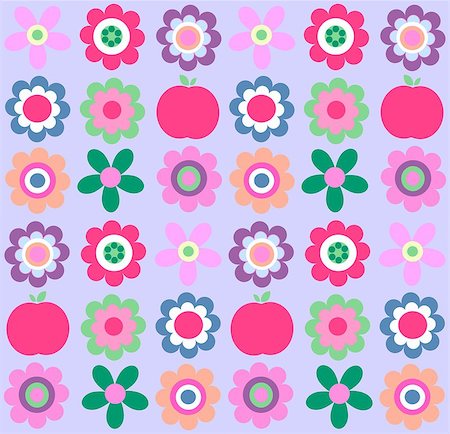 simsearch:400-05875966,k - seamless flower pattern Foto de stock - Super Valor sin royalties y Suscripción, Código: 400-04893056