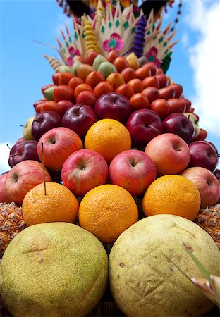 simsearch:400-05695161,k - Fruit decoration for Balinese ceremony Stock Photo - Budget Royalty-Free & Subscription, Code: 400-04893630