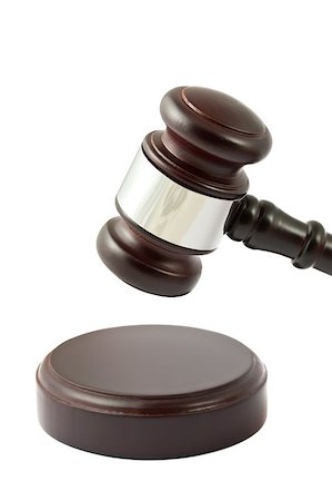 Wooden gavel isolated on white background Photographie de stock - Aubaine LD & Abonnement, Code: 400-04893674