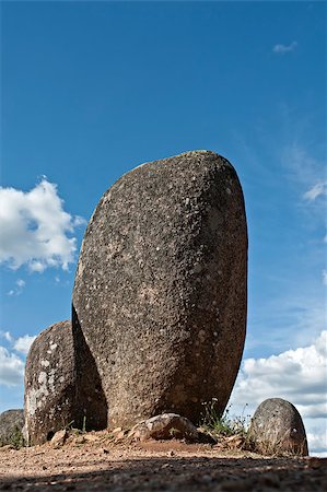 simsearch:400-05345155,k - Menhirs in megalithic monument of Cromelech dos Almendres - Evora -Portugal Stock Photo - Budget Royalty-Free & Subscription, Code: 400-04893831