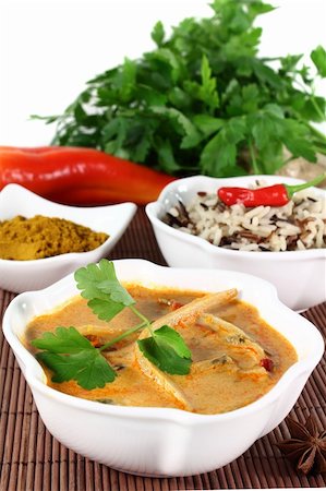 silencefoto (artist) - yellow curry with vegetables and wild rice Stockbilder - Microstock & Abonnement, Bildnummer: 400-04904031