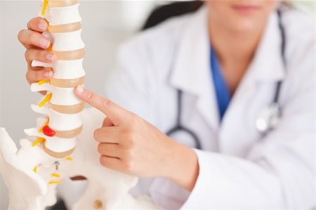 simsearch:400-04417775,k - A doctor is pointing at a bone in a spine Foto de stock - Super Valor sin royalties y Suscripción, Código: 400-04905114