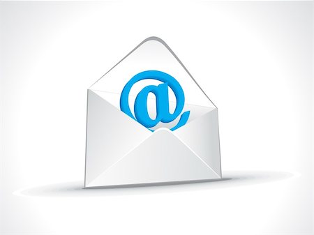 email symbol - abstract mail icon vector illustration Photographie de stock - Aubaine LD & Abonnement, Code: 400-04906115